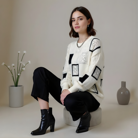 Aya™ – gebreide trui met elegante details